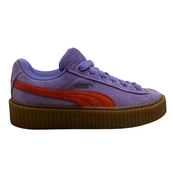 Puma x Fenty Women’s Purple Suede Creeper Phatty Platform Sneakers Size 9.5 - Picture 1 of 8